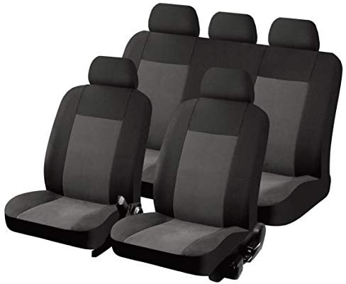 S SUMEX FUNDBAS Texas Funda de Asiento Universal, Color Gris y Negro (Juego de 11)