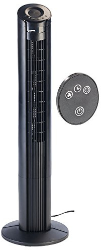 Sichler Haushaltsgeräte Ventilator Turm: Turmventilator mit Magnet-Fernbedienung & 90°-Oszillation, 55 Watt (Towerventilator, Ventilator Säule, Fernbedienungen)