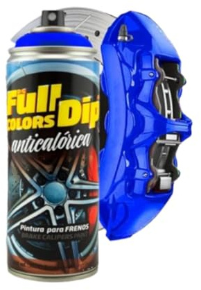 AutoFullCar Spray Pintura para Pinzas DE Freno ANTICALÓRICA ACRÍLICA Permanente FULLCOLORS by Full Dip (Azul)