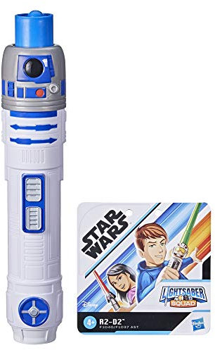 Star Wars Lightsaber Squad R2-D2 Extendable Blue Lightsaber Roleplay Toy for Children Aged 4 and Up