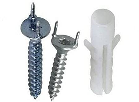 PROVISTON | Sockelleisten Befestigungsclip | Inkl. Dübeln | 90 x 30 x 175 mm | Universalclip | Fußleisten Montage | Einfache Anbringung | 30 Stück