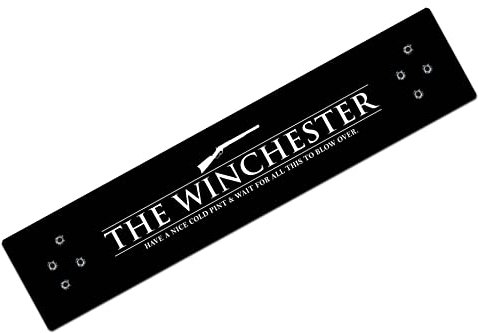 Artylicious Alfombrilla de bar con estampado de The Winchester L716