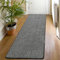 SHACOS Teppich Läufer rutschfest 60x180 cm Schwarz Küchenteppich Waschbar Flurläufer Modern Weich Teppichläufer für Flur, Küche, Schlafzimmer, Eingang