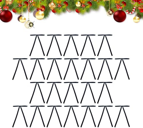 Weihnachtsbaumschleifen Aus Schwarzem Samt – Samtschleifen Für Weihnachten, Rustikale Samtschleifen | Baumschmuck, Samtschleifen Mit Drehbändern, Weihnachtsschleifen, Bastelarbeiten Für Zuhause, Drauß