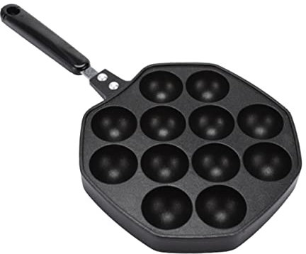 Cabilock 1 X Bratpfanne Oktopus Fisch Maker Antihaftbeschichtetes Backgeschirr Flache Pfanne Für Herd Schneckenpfanne Friteuse Kleine Pfanne Dänische Pfannkuchenpfanne