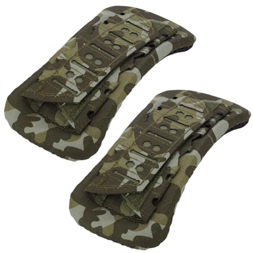 AHANDMAKER 2-pack avtagbara axelremskuddar, mjuk axelremskuddar, med ultratjock, skivhållare, axelkuddar för väskan, bagageväska, midjebälte, kamouflage