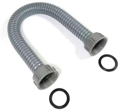 Generic 40cm Sink Drainage Pipe Kitchen Sink Double Threaded Hose Bathroom Washbasin Seal Downcomer Deodorization Water Pipe Accessory