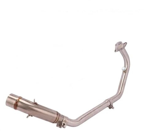 Marmitta Scarico Slip On Per CBR125 CBR125R CB125R 2010-2016 51mm Silenziatore Scarico Moto Modifica Tubo Collegamento Anteriore Corsa Lunga(A)