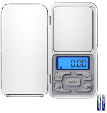 Gvolatee Bilancia da Cucina, Bilancino Digitale High Precision 500g /0.01g