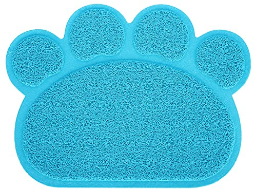 Acouto Tappetino per Lettiera per Gatti in PVC, Tovaglietta Antiscivolo per Animali con 5000 Piccoli Alveoli per Animali di Piccola e Media Taglia, Design a Prova di (Forma ad Artiglio)