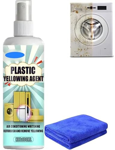 Spray sbiancante ad azione rapida per plastica, detergente multiuso per la casa, ripristina il bianco originale di condizionatori, sedili del WC ed elettrodomestici scoloriti (1 Pcs)