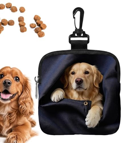 Hundgodispåse Bärbar behållare för valpmat och snacks | Hundgodispåsar Och Träningsficka För Användning Vid Alla Olika Typer Av Bilresor, Promenader, Vandringar, Camping, Resor Och