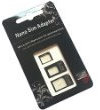 Kit 3 en 1 carte adaptateur Nano micro SIM pour iPhone 4 / 4S / 5 NANOSIM CONVERTITEUR CARD