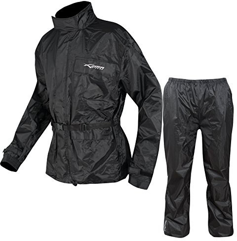 A-Pro Combinaison de pluie, veste, imperméable, noire, taille XXL