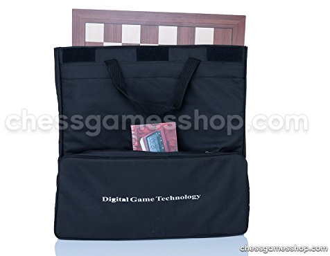DGT Chess Carrying Bag BLACK for board, pieces, clock and accessories - suitable for e-boards or GO game to - BLACK