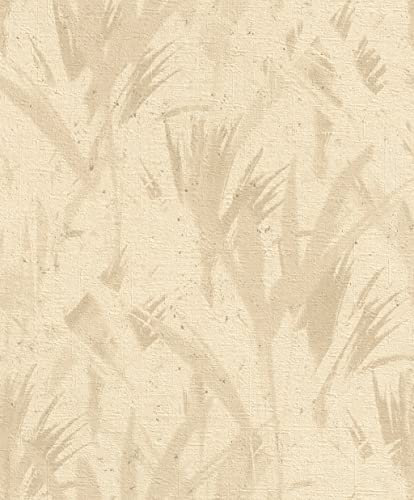 Rasch A.S. Création 520743 - Papel pintado no tejido (industrial, 10,05 m x 0,53 m), color beige