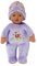 BABY born Sleepy for babies 30cm, weiche Stoffpuppe in lila mit herunterziehbarer Mütze und integrierter Rassel, waschbar, ab 0 Monaten, 833438 Zapf Creation