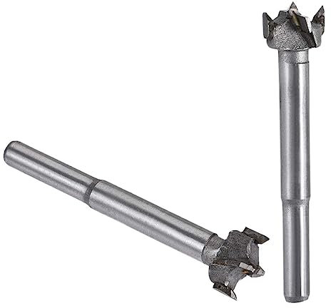 MACHSWON 2 brocas Forstner de carburo de tungsteno para madera, broca de taladro de 16 mm + 17 mm