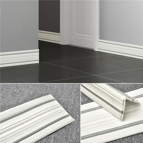 Borde de papel tapiz, línea de ajuste de pared 3D, líneas de pared decorativas Papel tapiz 3D Autoadhesivo Cintura Pegatinas de pared Línea de esquina superior del techo Línea de pie Línea de esquina