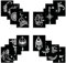 Qpout Pochoirs de tatouage pour enfants et adultes, 16 feuilles de pochoirs de tatouage au henné, pochoirs de tatouage au henné pour vrais tatouages