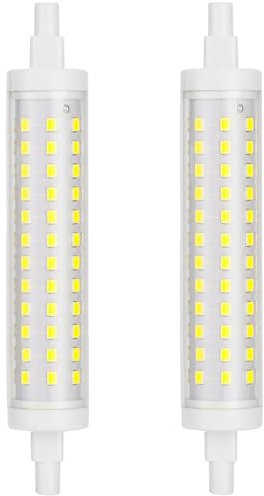 ZFQ R7s LED 118mm Leuchtmittel 9W, Kaltweiß 6000K Lampe LED R7S, entspricht 90 W Halogenlampe J118 R7s, 900 lm, AC 220 – 240 V, Abstrahlwinkel 360 °, nicht dimmbar, 2 Stück