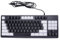 CHEOTIME RVB Clavier de Jeu Filaire, 87 Touches Clavier d'ordinateur câblé USB Compact avec éclairage rétro-éclairé pour Les Joueurs d'ordinateur Portable PC (Bloc de Couleur Noir Blanc)