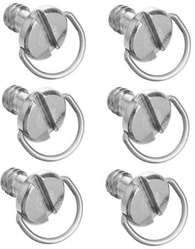 EXCEART 6pièces Plaque De Dégagement Rapide Pouce pour Trépied Monopode Adaptateur d Anneau d pour Appareil Photo Accessoire De Montage