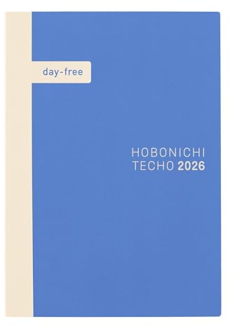 Hobonichi Techo 2026 Day-Free Book – A5, Japanese, Monthly, Start in January, Start on Monday