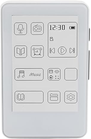 Annadue MP3-spelare med Bluetooth 5.0 Music Player, Portable MP3 Player med High Fidelity Lossless Sound Quality, 2,7-tums Bläckskärm E-bok för Utomhusresor