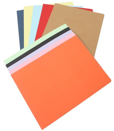 SHERCHPRY Lot de 10 Dossiers à Double Poche en Papier Épais A4 Chemises Porte-Documents Multicolores Format Lettre pour Classement Professionnel Organisation de Contrats et Rangement