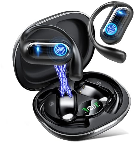 Auriculares inalámbricos Bluetooth con traducción en Tiempo Real por IA, bidireccional en 198 Idiomas. Diseño Abierto, Bluetooth 6.1, 60 h de batería. Ideales para Viajes, reuniones y Aprendizaje.
