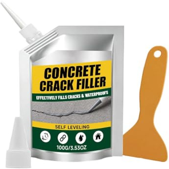 Spackeltätningsmedel för sprickor i cement 100 g självhäftande tätningsmedel | Reparation av betongsprickor för tegel källare garage pool terrass vägg golv kakel