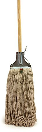 Kentucky Traditional Cotton Mop Head Metal Bracket and Wooden Handle