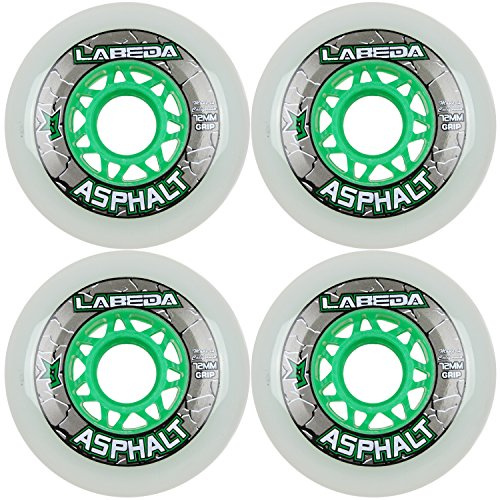 Labeda WHEELS Inline Roller hockey GRIPPER ASPHALT UTOMHUS VIT (72)