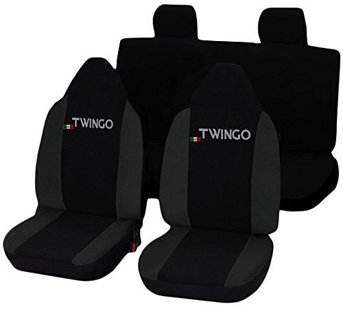 Lupex Shop Twingo_N.Gs Sitzbezüge, Schwarz/Dunkelgrau