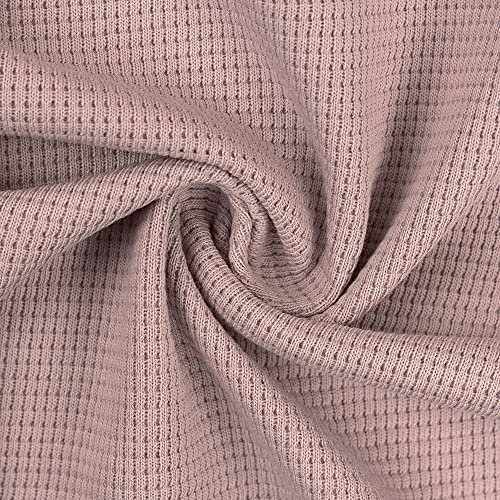 Waffeljersey Waffelstrickjersey | 100% Baumwolle | 23 Farben | 50 x 150 cm | Meterware (nude 435)