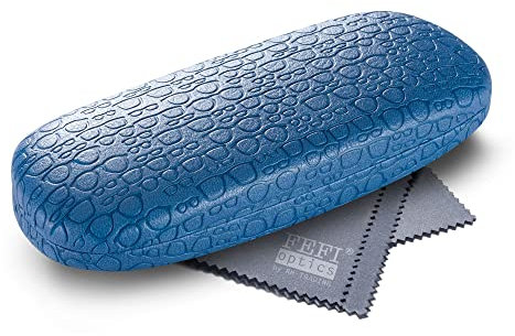 FEFI - Hardcase Brillenetui im Präge-Design (blau)