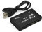 Ziyan Lecteur de cartes mémoire USB 2.0 tout-en-un 7 en 1 CF/SD/xD/MS/SDHC, lecteur de carte mémoire, lecteur de cartes multiples, adaptateur de lecteur de carte