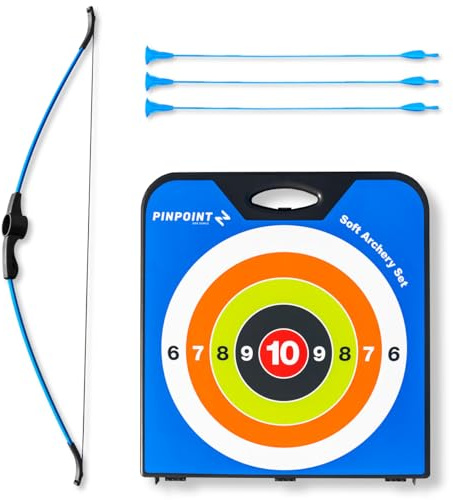 PINPOINT Juego de Arco y Flecha para Niños │ Set Tiro con Arco Blando │ Juegos Infantiles