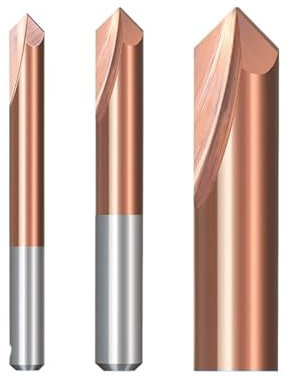 Fresas de chaflán Fresa de chaflán, 2-12 mm, 90 grados, fresadora de extremo de carburo de biselado, fresado metalúrgico de madera for máquina(D5xD5x50L)