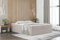 Fun Möbel Boxspringbett Dachschräge Bett PRIMA Stoff Soro in Überlänge (Creme, 160x220 cm)