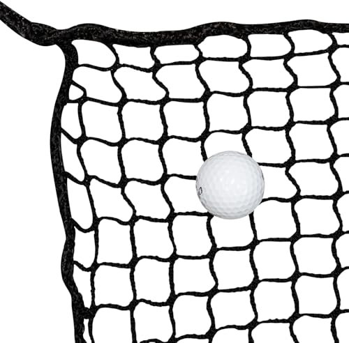 Woodside 10ft x 10ft Golf Practice Net, 3m x 3m Outdoor Sports Barrier Netting for Indoor/Outdoor/Garden