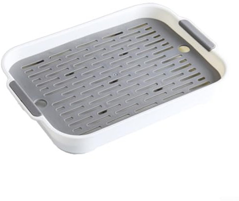 Große Kaninchentoilette, abnehmbares Gitterstreu, Bettkasten für Ratten, Katzen, Hasen, kleine und mittelgroße Tiere, klein/27 x 18,5 x 4 cm, groß/36,5 x 24,5 x 4,9 cm (F)