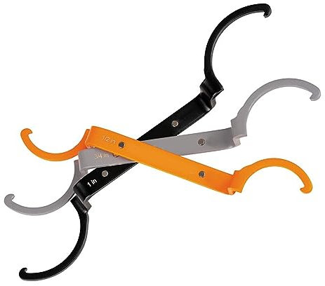 Juego de 3 Llaves para Contratuercas de 1 Pulgada, 1/2 Pulgadas, 3/4 Pulgadas, Llave de Acero de Aleación, Afloja, Aprieta las Contratuercas, Construcción para Apretar y Aflojar