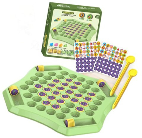 Jeu d'échecs retourné - Jeu de mémoire - Animal Fruit - Jeux assortis - Jeu de stratégie de bureau pour enfants et adultes