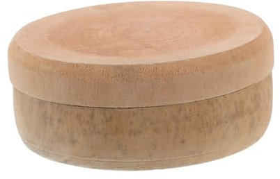 VERDANVERSE Manuelle Getreidemühle Aus Robustem Holz 10cm Handgeführte Schälschale Zum Schälen Von Weizenkörnern Kompakte Handmühle Für Küche