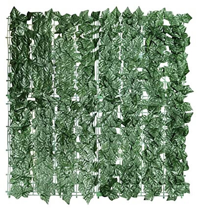 Treillis de jardin extensible avec feuilles artificielles – Vert personnalisable pour balcon et jardin, panneaux de clôture en treillis à ajuster, idéal pour la décoration extérieure et l'aménagement
