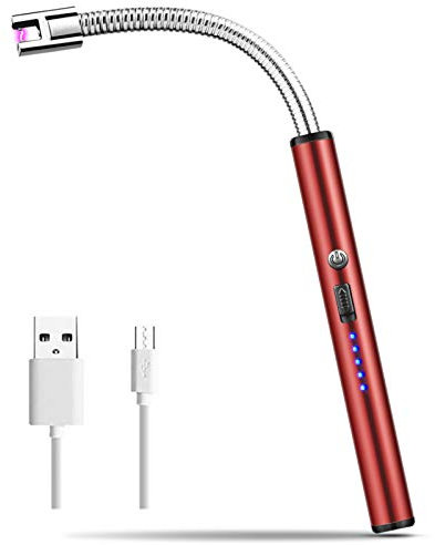MOSUO Electric Arc Lighter - USB Rechargeable, Windproof, Flameless - Long Lighter for Candles, Kitchen, Barbecue, Fireworks