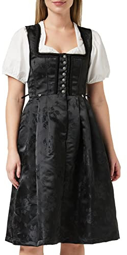 Stockerpoint Damen Odette Midi Midi Dirndl, schwarz, 46