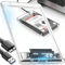 Retoo Carcasa para Disco Duro de 2,5 Pulgadas USB 3.0 para SATA SSD con Cable USB 12 x 7,5 cm Carcasa Externa con Montaje sin Herramientas Carcasa con Transferencia de Datos Transparente